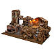 Borgo per presepe con fontana e luci 50x80x40cm presepe 10 cm s2