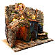 Nativity scene setting Neapolitan village with water mill 45x30x40 cm for 6-8 cm characters s3