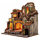 Borgo presepe con arco e fontana 45x60x40 cm per 6-8 cm s3