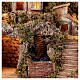 Nativity scene setting Neapolitan village with water stream 40x30x40 cm for 8-10 cm characters s2