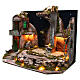 Nativity scene setting village with starry sky 75x40x50 cm for 10-12 cm characters s2