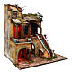 Village setting with starry sky and water mill for Neapolitan Nativity Scene 10-12 cm, 60x50x66 s3