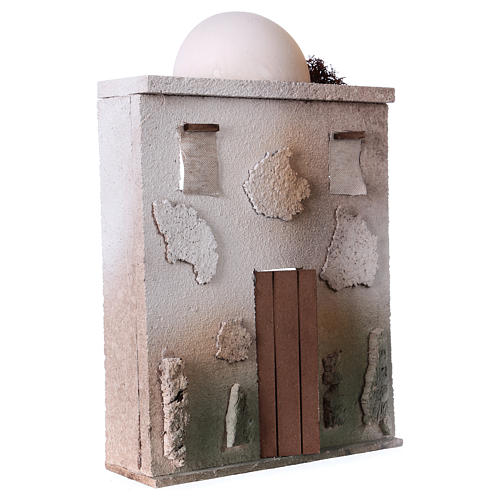 Casa orientale per presepe di 10cm - 30x20x5 - frontale 3