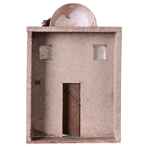 Casa orientale per presepe di 10cm - 30x20x5 - frontale 4