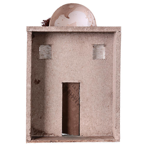 Arabian style house front for 10 cm nativity scene, 30x20x5 cm 4
