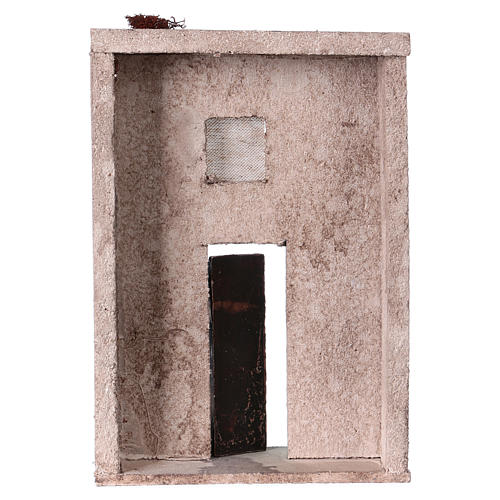 Hausfassade mit Holztür arabischen Stil 20x15x5cm für Krippe 4