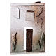 Hausfassade mit Holztür arabischen Stil 20x15x5cm für Krippe s1