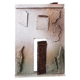 Frontale casetta in stile orientale per presepe da 10 cm - 20x15x5