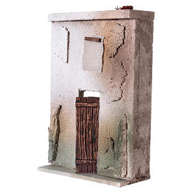 Frontale casetta in stile orientale per presepe da 10 cm - 20x15x5