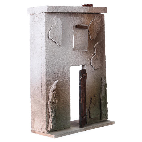 Front domku w stylu orientalnym do szopki 10 cm, 20x15x5 3