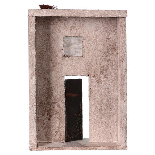 Front domku w stylu orientalnym do szopki 10 cm, 20x15x5 4
