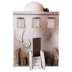 Frontale casa orientale con scala per presepe da 10 cm - 30x20x15