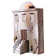 Arabian style house front with stairs for 10 cm nativity scene, 30x20x15 cm s2