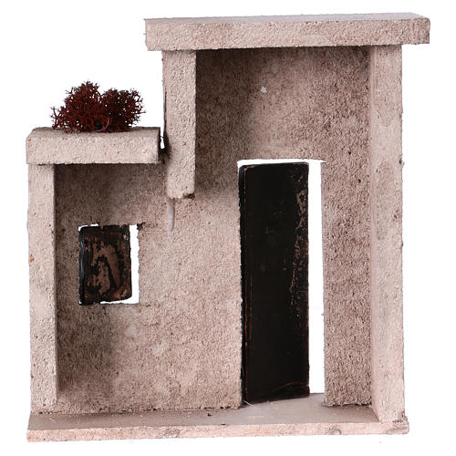 Facciata casa in stile orientale per presepe da 10 cm - 15x15x5 4