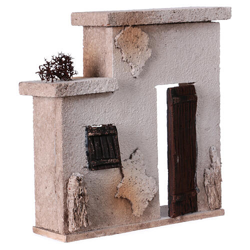 Fasada orientalnego domku do szopki 10 cm, 15x15x5 3