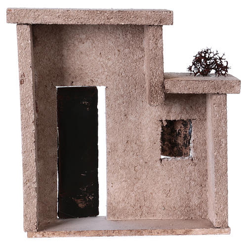 Arabian house front for 10 cm nativity scene, 15x15x5 cm 4