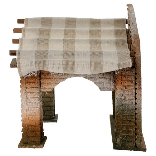 Cabana oriental para presépio de 10 cm de 20x20x20 cm 2