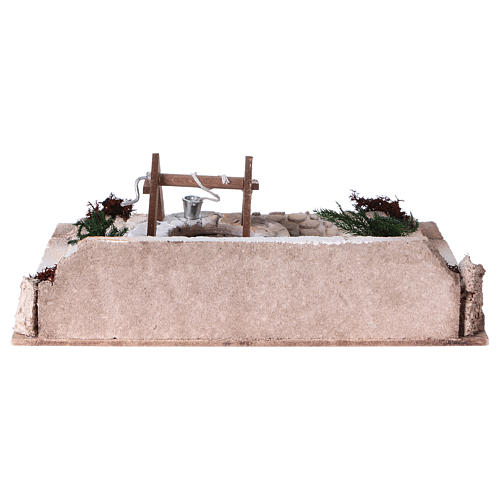 Piazza araba 10x30x20 cm con pozzo per presepe da 8/10 cm  4