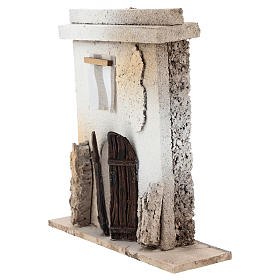 Casetta in sughero 15x10x5 cm pastori 7 cm - facciata