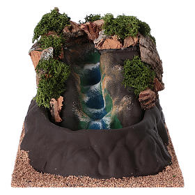 Wasserfall, Krippenzubehör, für 6-8 cm Krippe, 15x15x20 cm