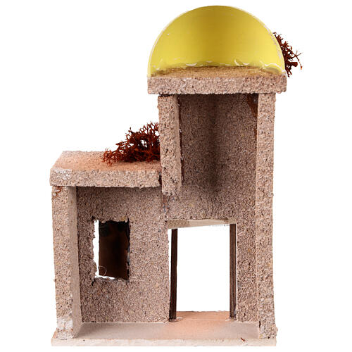 Small Arab house 15x15x5 cm for 7 cm nativity scene 4