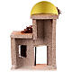 Small Arab house 15x15x5 cm for 7 cm nativity scene s4