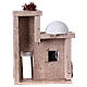 Small arabian style house front for 7 cm nativity scene, 15x15x5 cm s4
