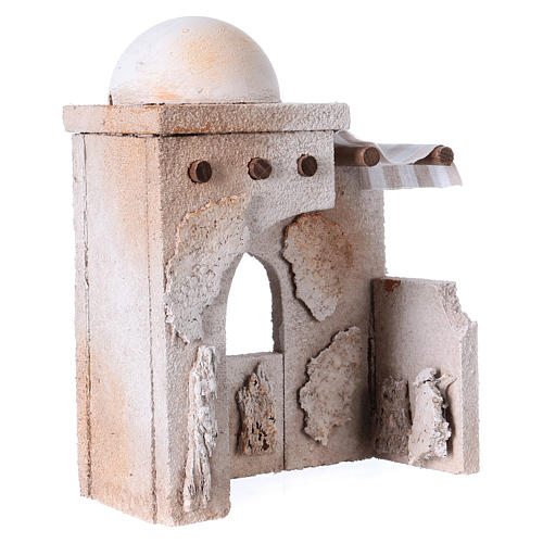 Cabaña árabe 20x15x10 cm ideal para estatuas belén de 7 cm  3
