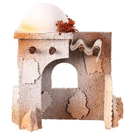 Capanna araba 20x15x10 cm adatta a statue presepe di 7 cm 