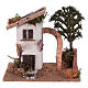 Rustic house in wood and cork for Nativity scene 15x20x15 cm s1