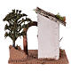 Maisonnette rustique pour crèche 15x20x15 cm en bois et liège s4