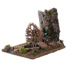 Fountain with river for Nativity scene 20x25x20 cm