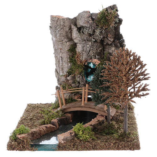 Fountain with river for Nativity Scene 20x25x20 cm 1