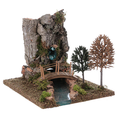 Fountain with river for Nativity Scene 20x25x20 cm 3