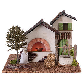 Farm oven for Nativity scene 20x25x20 cm