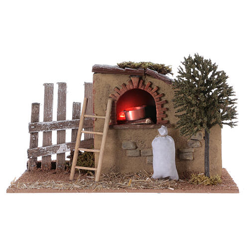 Oven in resin for Nativity scene 15x25x15 cm 1