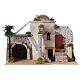 Arabisches Haus mit Palme für Krippe 35x20x20cm s1