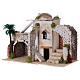 Traditional arab house with palm tree for Nativity scene 35x20x20 cm s2