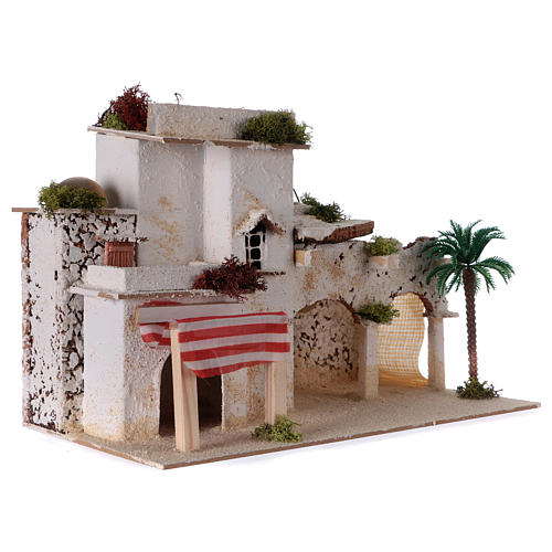 Arab house for Nativity scene 20x20x30 cm 3