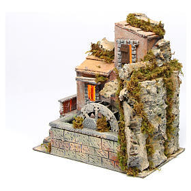 Watermill for Neapolitan Nativity Scene 29x27x28 cm
