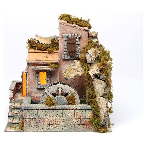 Watermill for Neapolitan Nativity Scene 29x27x28 cm 1