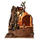 Village setting with fountain for Neapolitan Nativity scene 40x35x40 cm s1