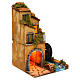 Maison avec moulin à eau 35x25x25 cm crèche napolitaine s3