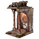 Tempio rustico con colonne 40x30x35 cm presepe napoletano s2