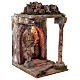 Tempio rustico con colonne 40x30x35 cm presepe napoletano s3