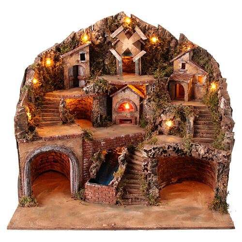 Village for Neapolitan Nativity scene 50x80x60 cm 1