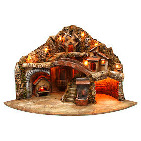 Belén napolitano: Aldea belén napolitano 50x80x60 cm