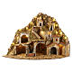 Hamlet for Neapolitan Nativity scene with fire, lights, fountain and mill 75x105x80 cm s1