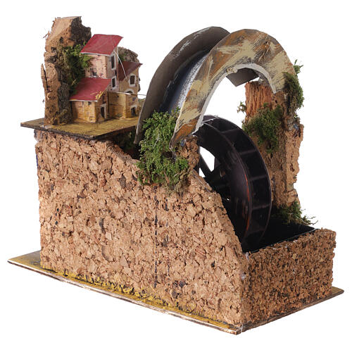 Watermill with water pump for Nativity Scene 22x15x23 cm 3