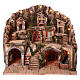 Village setting for Neapolitan Nativity scene 50x80x60 cm s1